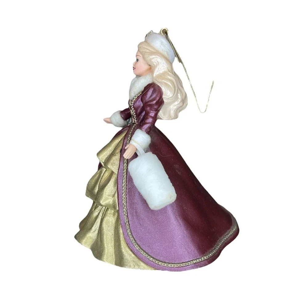 Lot of Hallmark Keepsake Ornaments Holiday Barbies Series Christmas Vintage x 2
